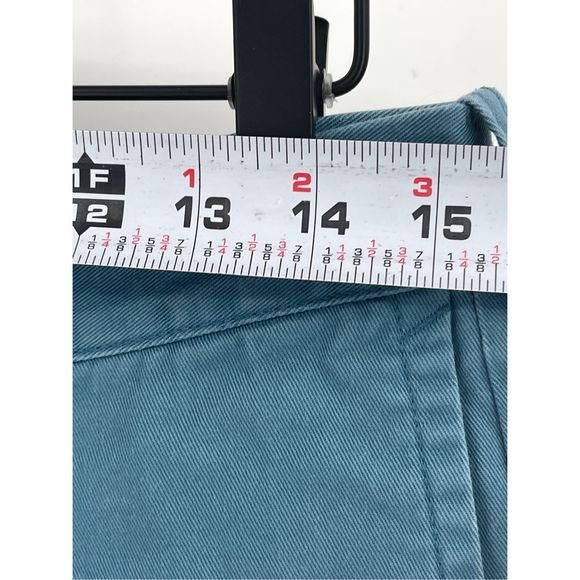 J Crew Shorts Chino Men's Size 30 Blue Green Flat Front 9" Inseam - Picture 4 of 12